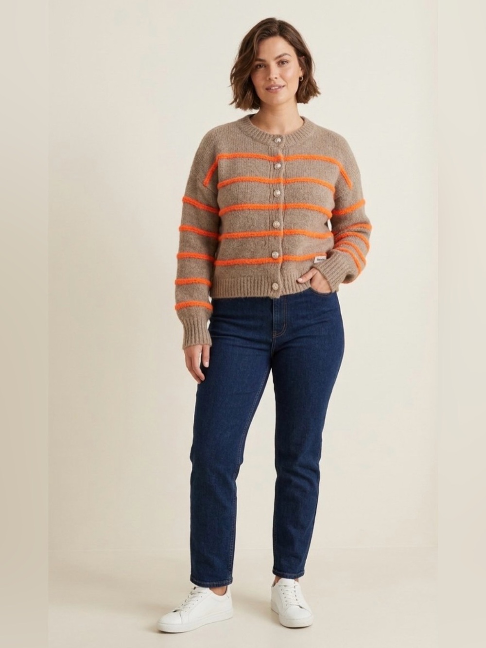 Stripped Cardigan Size Medium